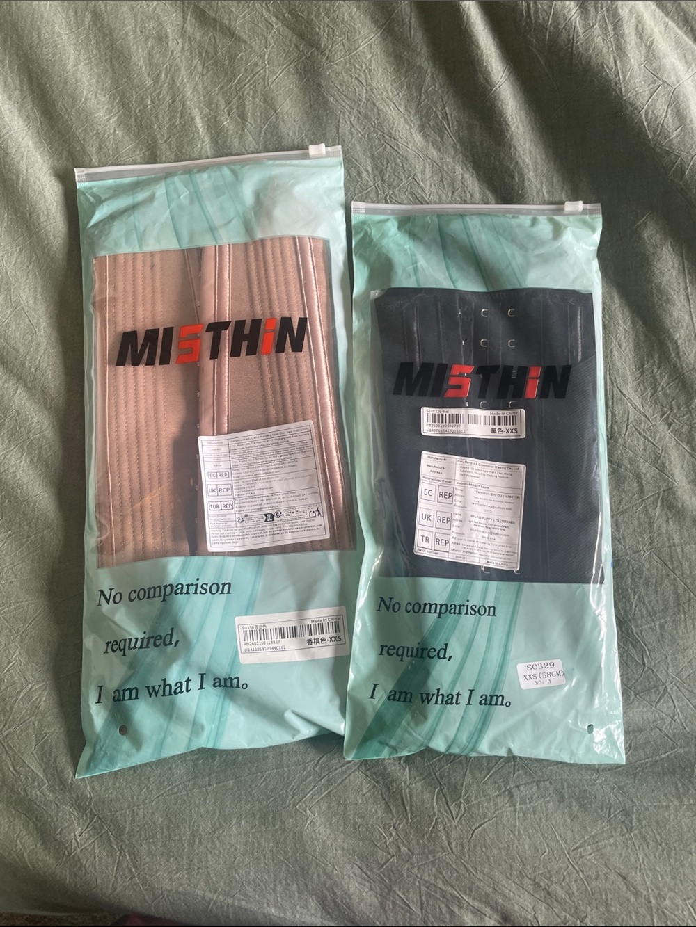 MISTHIN Waist Trainer Corset - Beige or Black